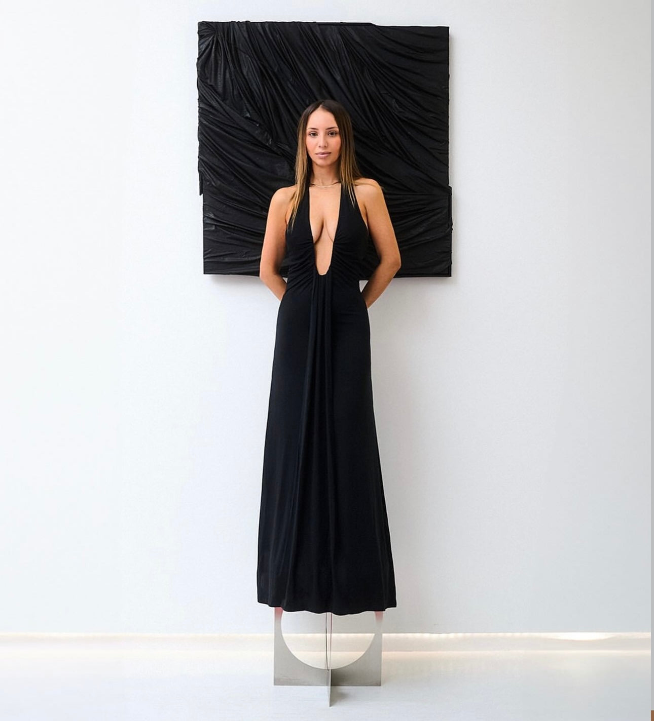 Misha ‘Jennifer Cupro’ Maxi Dress in Black