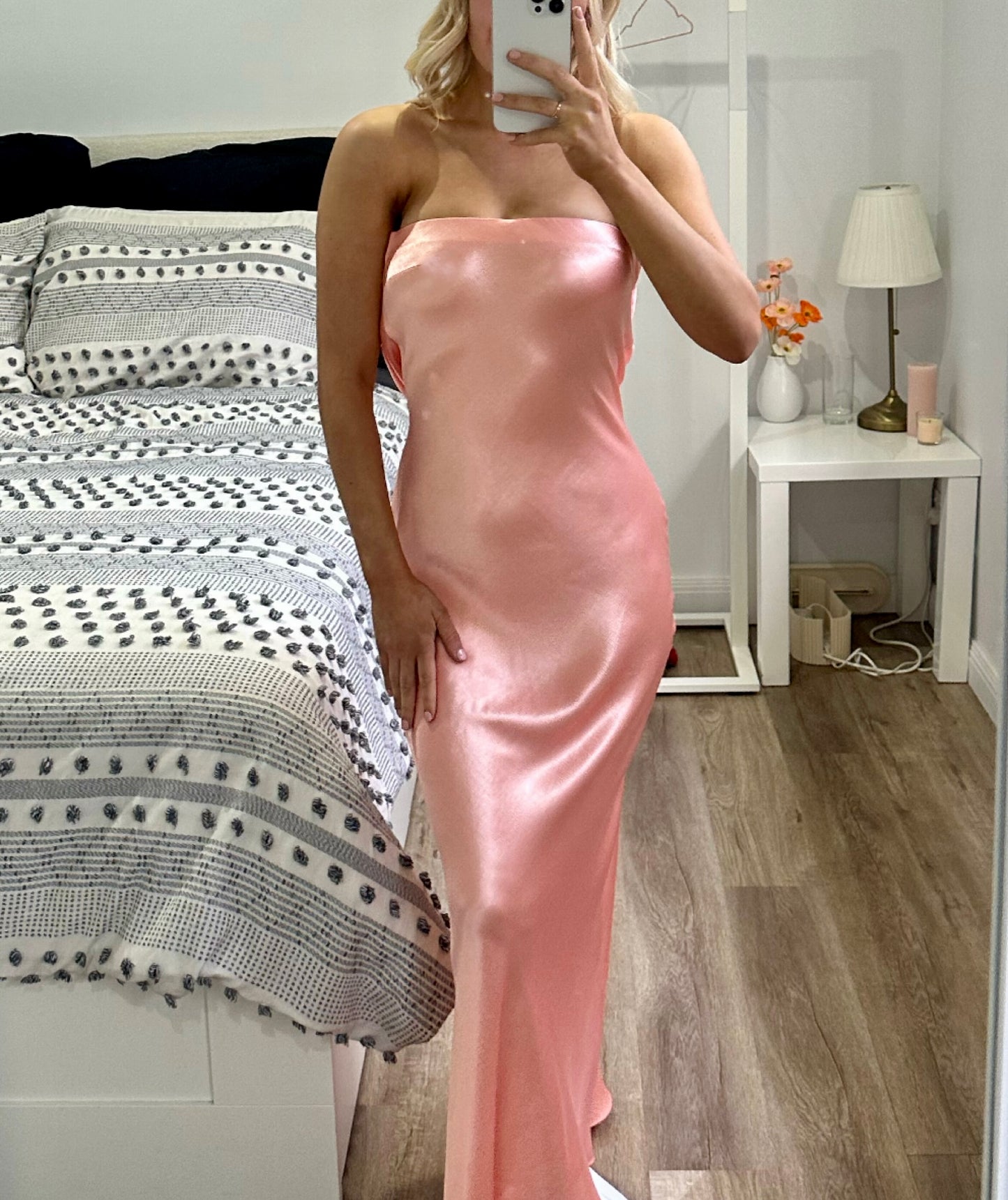 Bec + Bridge ‘Moon Dance’ Strapless Dress in Coral