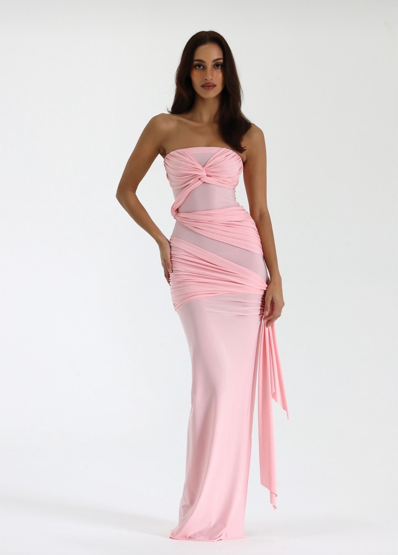 Natalie Rolt ‘Miranda’ Gown in Blossom Pink