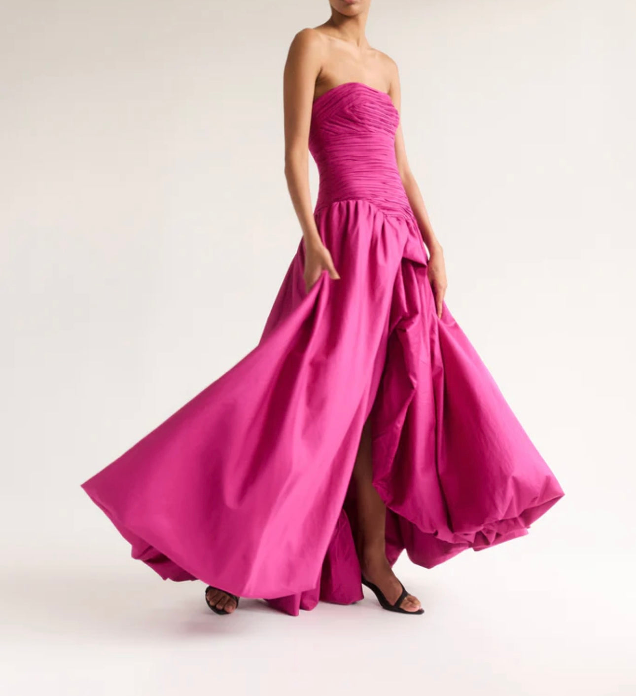 AJE ‘Bubble Hem’ Maxi MAGENTA