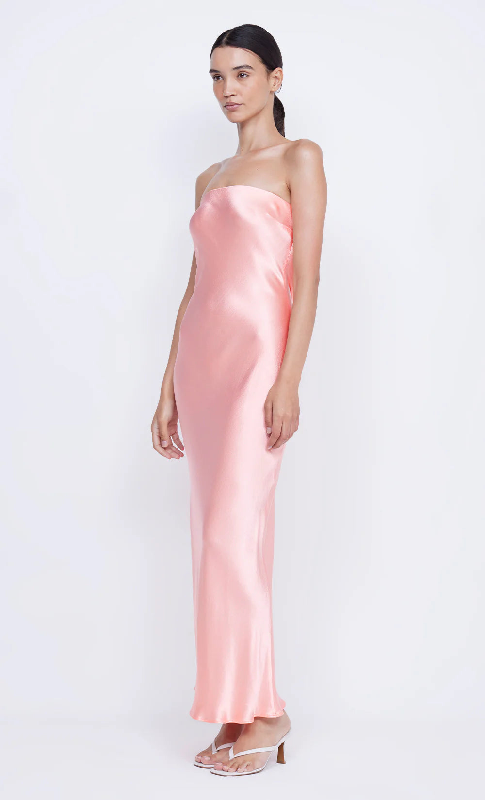 Bec + Bridge ‘Moon Dance’ Strapless Dress in Coral