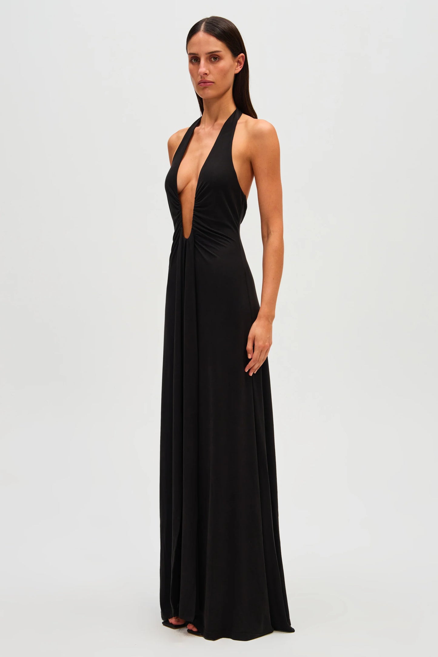 Misha ‘Jennifer Cupro’ Maxi Dress in Black